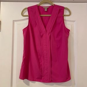 Banana Republic Pink sleeveless blouse, Size M
